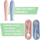 Conjunto de Talheres Infantil – Seguro e Prático- Aço Inox
