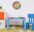 Relógio de Parede Didático Infantil 24,5cm – Educativo e Colorido