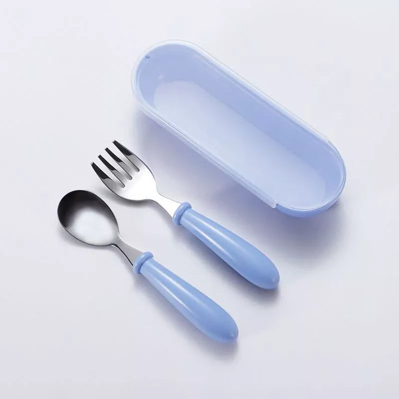 Conjunto de Talheres Infantil – Seguro e Prático- Aço Inox
